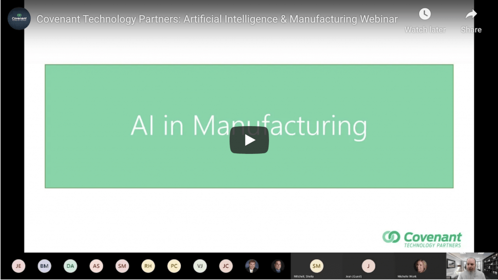 Covenant Technology Partners: AI in Manufacturing Webinar Image