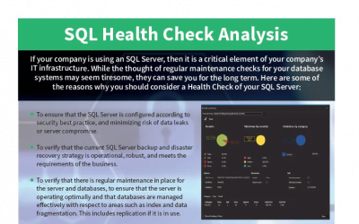 SQL Health Check Analysis