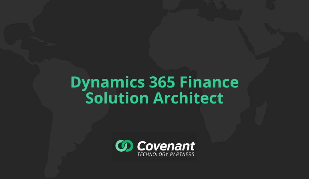 Dynamics 365 Finance Solution Architect