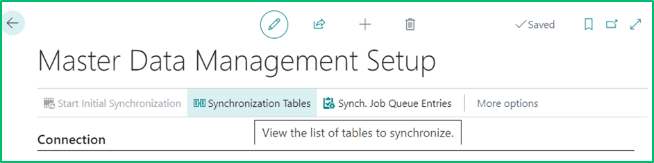 Synchronization Table