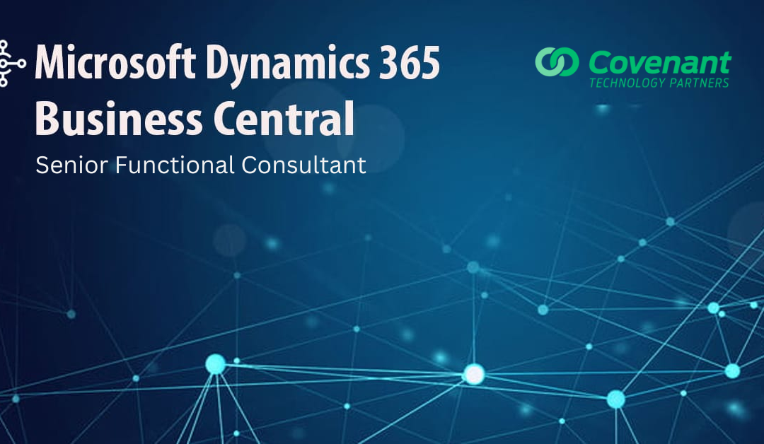 Dynamics 365 Business Central Senior Functional Consultant